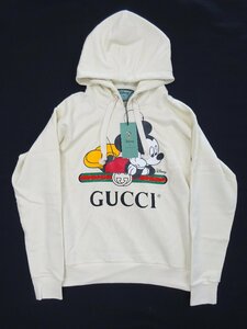 XXS/国内正規/20SS【未使用タグ付】グッチ GUCCI ミッキー コラボ パーカー スウェット オフホワイト/アイボリー ディズニー 469251