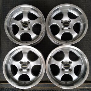 管理番号：A4-152【4本価格】【15x6.5J 4x100 ET+35 ハブ73】EURO MAGIC・ロードスター シビック等・店頭引取可能・適格請求書発行可能