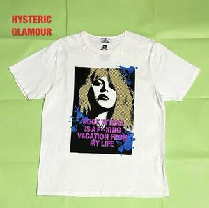 【人気】HYSTERIC GLAMOUR　ヒステリックグラマー　COURTNEY LOVE/DIRTY BLONDE プリントTシャツ　コートニーラヴ　ヒスガール　02181CT07