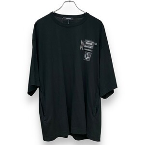 UNDERCOVER 24SS ネームコラージュTEE 半袖Tシャツ サイズ2 ブラック UC1D4807-4 アンダーカバー カットソー