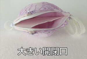 ブラジャー　リメイク加工　Ｂカップ小物入れ　ストラップ付き　ピンクパープル系