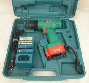 【中古動作未確認・ジャンク】★makita マキタ 電動工具　充電式ドライバドリル モデルM6420★充電器 DC9700★バッテリー 9100 ★ケース付