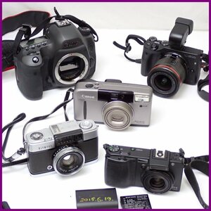 ★カメラ 5台セット/Canon EOS M3/EOS 5Ds R/オートボーイ S/OLYMPUS PEN D/RICOH Caplio GX100/付属品あり/ジャンク扱い&1938900859