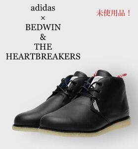 adidas × BEDWIN & THE HEARTBREAKERS チャッカブーツ レザー プレーントゥ クレープソール 未使用品 G96740 25.5cm ブラック