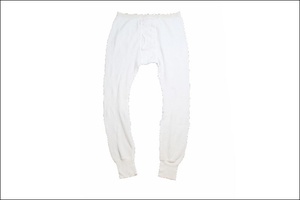 【L/G(38-40)】 LONG JOHNS ロングジョン サーマル パンツ USA製 白 パッチ アンダーウェア ビンテージ ヴィンテージ 古着 オールド EB318