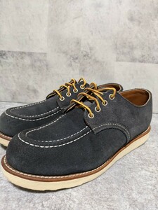 BEAMS別注 RED WING 8096 ビームス レッドウィング オックスフォード モック ネイビー スエード US9 27cm