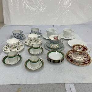 I727-O18-4425 WEDGWOOD/RICHARD GINORI/ROYAL COPENHAGEN/ROYAL ALBERT カップ＆ソーサー プレート 皿 まとめ 洋食器 金彩 花柄 ⑦