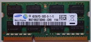 【中古】SAMSUNG　メモリ　2Rx8　PC3-10600S-09-11-F3　4GB　動作確認済み　2024070010