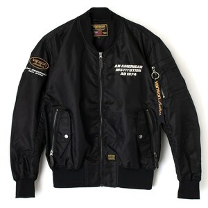 vanson(バンソン) MA-1ジャケット SVS2303S BLACK(ブラック) 2XLサイズ