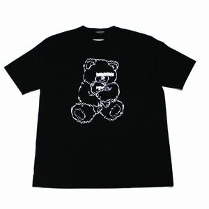 UNDERCOVER アンダーカバー 23AW TEE Shred UBEAR_KK KOUSUKE KAWAMURA 目隠しベア Tシャツ 5 ブラック