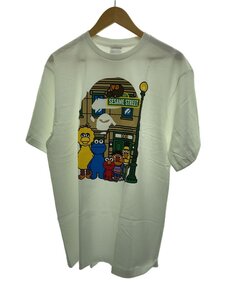 A BATHING APE◆Tシャツ/XL/コットン/WHT/SESAME STREET