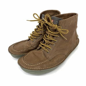 ◆CAMPER カンペール EXTRAOR DINARY CRAFTS ブーツ 40◆ ブラウン レザー メンズ 靴 シューズ boots ワークブーツ