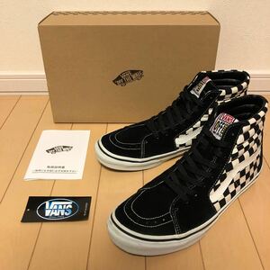 VANS SK8-HI(V38-38)美品ユーズド 28cm BLK/WHT CHE バンズ スケハイUS10(28cm)