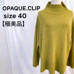 【極美品】 即日発送 オペークドットクリップ ハイネック ミックスカラーニット