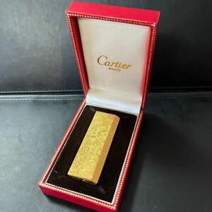 Cartier カルティエ ガスライター ライター ゴールドカラー　喫煙具 箱付 CARTIER ★8