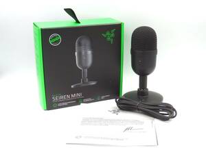 ◇RAZER SEIREN MINI/RZ19-03450100-R3M1/コンデンサーマイク/USBマイク/有線/ブラック/動作確認済/ゲーミング用/配信用