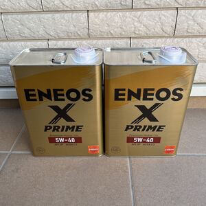 エネオス　X PRIME ENEOS エックス　プライム　5w-40 4L 2缶　8L