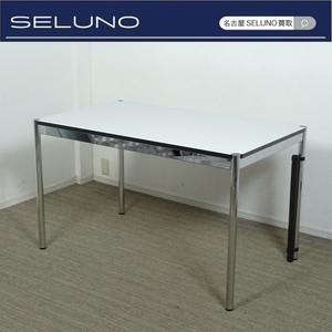 ★SELUNO★モデルルーム展示美品 USMハラー テーブル デスク W1250 ケーブルガイド付 14万 #ハーマンミラーヴィトラノールイームズパントン