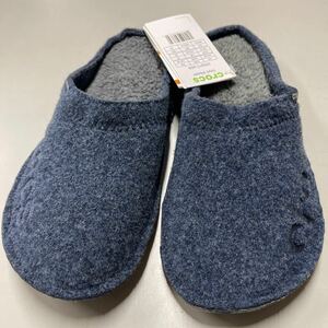 crocs バヤ スリッパ 205917-459 サイズ22センチ 未使用 baya slpper ボア フリース ルームシューズ クロックス ネイビー 紺色