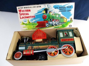 増田屋 1962年製　Western Special Locomotive　箱付き　完動極美品　長さ約37ｃｍ　