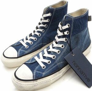 nonnative DWELLER TRAINER HI PATCHWORK USED DENIM by SPINGLE MOVE for ISETAN hobo vendor COVERCHORD伊勢丹 ノンネイティブ 3