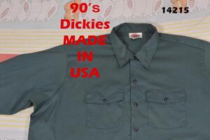 ディッキーズ 90’ｓ ワークシャツ USA製 14215 Dikeis 80