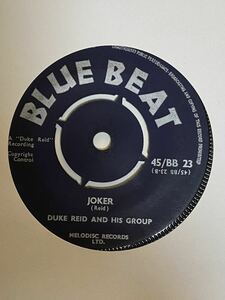 SKA/// JOKER - DUKE REID & HIS GROUP / COOL SCHOOL - CHUCK & DARBY, BLUE BEAT TREASURE ISLE ORIG