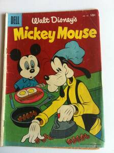 DISNEY MICKEY MOUSE #46 原書 アメコミ アメリカンコミックス ディズニー コミックス DELL Comics リーフ 洋書 50年代 ミッキーマウス