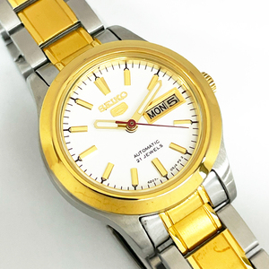 【中古】SEIKO/セイコー 　レディース腕時計　SEIKO5　SYMD90K1　自動巻き　逆輸入