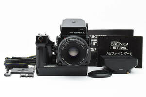 【美品】 ZENZA BRONICA ゼンザブロニカ ETR-Si ZENZANON EII 75m 2.8 レンズセット AE-II ファインダー #6709