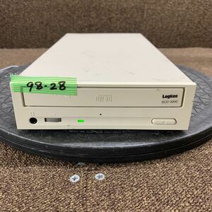 98-28 激安 レトロPC パーツ PC98 外付け CD-ROMドライブ　CD-ROM UNIT Logitec SCD-3200 SCSI 通電のみ確認 ジャンク