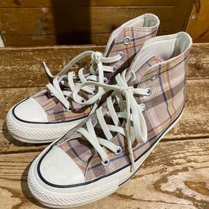 71 CONVERSE コンバース ALLSTAR ハイカットスニーカー ハイカット スニーカー チェック柄スニーカー　24.0cm 20240612