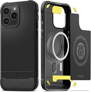 Spigen iPhone14Pro ケース MagSafe対応 マグネット搭載 持ちやすい カーボンデザイン 米軍MIL規格取得 耐衝撃 すり傷防止 ワイヤレス