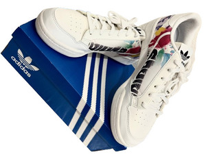 2305▲ 未使用 アディダス adidas ローカットスニーカー CONTINENTAL 80C EE6484 レディース 24.5cm 長期保管品 現状品 新個品 簡易包装 