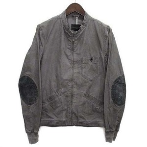 ディーゼルブラックゴールド DIESEL BLACK GOLD エルボーパッチ フルジップ ジャケット ブルゾン グレー 44 メンズ