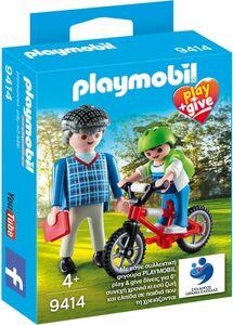 即決！新品 PLAYMOBIL 9414 ギリシャ限定 おじいちゃんと孫 プレイモービル