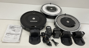 【J077】中古品 iRobot Roomba ルンバ 760/770/876 3台 動作確認・簡易清掃済み アイロボット ロボット掃除機 まとめ売り