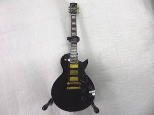 Gibson　ギブソン　Les Paul Custom Ebony 1:4 Scale Mini Guitar Model GG-123AH　レスポールカスタム　ミニチュア ギター