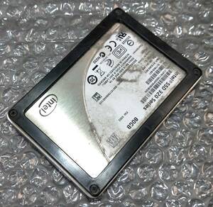 【中古パーツ】2.5 SATA SSD 1台　正常 INTEL SSDSA2CW080G3 80GB 使用時間24297H■SSD6101