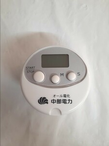 ☆キッチンタイマー☆ベリーボタンタイマー☆オール電化 中部電力☆裏にマグネット付いてます☆ジャンク品☆動作確認ナシ☆取扱説明書有り