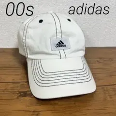 00s adidas ベースボール キャップ 黒スティッチ