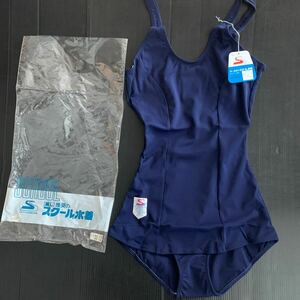 新品　ニッキー社　東レ　女子　スクール水着　濃紺 ワンピースタイプ Lサイズ スイムウェア レトロ　コスプレ