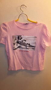 ★ZARA★Disney Ladies tops Pink ディズニーザラレディーストップス　サイズM　USED IN JAPAN