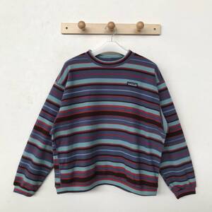 Patagonia CAPILENE 63321 パタゴニア キャプリーン USA製 長袖ボーダーフリース キッズ 良品 size L