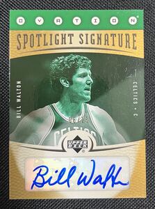 【25枚限定！】NBA 2006-07 UPPER DECK OVATION BILL WALTON AUTOGRAPH CARD 6/25 #SS-BW ビル・ウォルトン 直筆サインカード