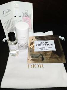 新品 未使用 DIOR プレステージ マイクロ ローション ド ローズ 化粧水 メゾン クリスチャン ディオール ラッキー ミスディオール ポーチ