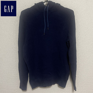 送料無料 GAP ギャップ パーカー サーマル 長袖 ネイビー S アメカジ ミリタリー ワーク ヴィンテージ ストア系 古着 オールドギャップ