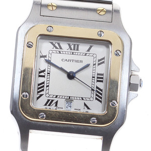 ベルトジャンク カルティエ CARTIER W20011C4 サントスガルベLM コンビ クォーツ メンズ _794539