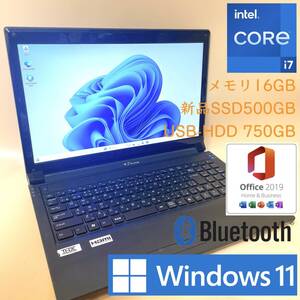 [フルHD+最強i7+新品SSD500GB+メモリ16GB] ゲーミング core i7-3610QM/GTX670M/Windows11Pro/office2019 H&B/DVD/Webカメラ/USB3.0/BLT