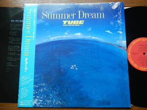 【帯LP】チューブ(28AH2187CBSソニー1987年サマードリーム/TUBE/SUMMER DREAM/SHRINK WRAP/OBI)